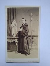 Religious CDV Father Ignatius Benedictine Monk Habit Cross by Mason & Co London picture