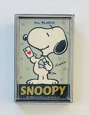 Snoopy Plastic Playing Cards Manufactured by Nintendo Sold by Sanrio very rare picture