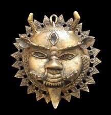 Antique/Old Tibetan Mahākāla Buddhist Mask - Wrathful Deity, Evil Spirits picture