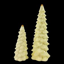 Vintage Formalities by Baum Bros Christmas Trees Set 6”T 10”T Studio Art Pottery picture
