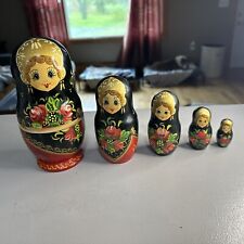 large Russian Singed Nesting Doll picture