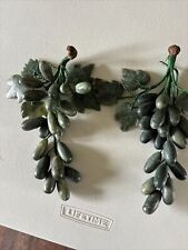 Two Vintage JADE?? GRAPE Clusters Nice And Very Heavy. picture