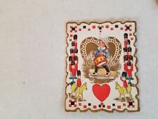 1921 Valentine Card of Boy Drummer - Very Good Condition (606) picture