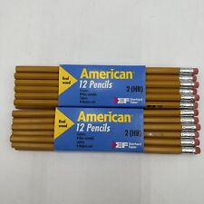 Vintage 1998 Sanford American Pencils 12 Pack No.2 Anti Smudge Eraser Lot of 2 picture