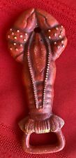 Department 56 Lobster Cast Iron Beer Bottle Opener Solid Metal Red Crab picture