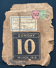 1912 Postal Fragment, Sgt. J. Wiggins, Royal Irish Constabulary, Kiltoom Athlone picture