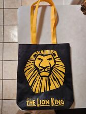 Lightweight The Lion King Broadway Tote Bag Black & Yellow Disney Musical Rare picture