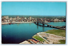 1962 City's Skyline and Main St. Bridge Greetings from Jacksonville FL Postcard picture