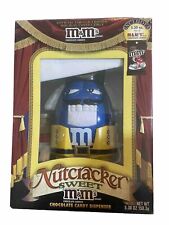 M&M's Candy Dispenser Nutcracker Limited Edition Holiday Chocolate Blue MM picture