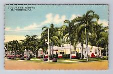 St Petersburg FL-Florida, Cocoanut Grove, Antique, Vintage Souvenir Postcard picture