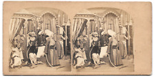 Ottoman Emir Stereo Photo Mameluk Genre Scene 1860 Albumin Print picture