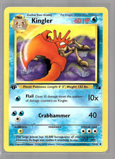 Kingler 1st Edition 38/62 Fossil Pokemon Card NM picture