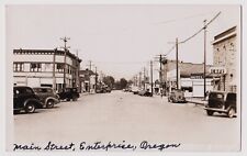 Enterprise OR RPPC - Main St - early postcard picture