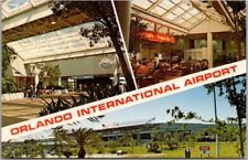 Vintage 1970s ORLANDO INTERNATIONAL AIRPORT Florida Postcard Multi-View / Unused picture