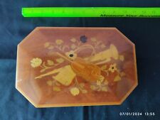 Vintage C.Industries Inlaid Wood Lacquered Music Box Walz of the Flowers picture