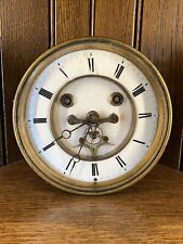 Antique Vincenti Open Escapement French Mantle Clock Movement Dial Bezel (M) picture