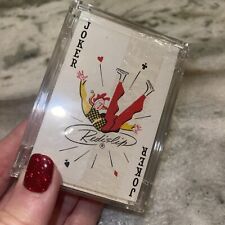 Vintage Redislip Playing Bridge Cards in Plastic Case Sealed Deck New picture
