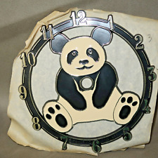 VINTAGE 1988 Ramar IND Plastic Clock Face Panda 6