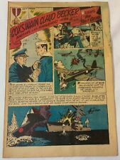 1943 two page cartoon story ~ COXSWAIN CLAUD BECKER ~ USS Marblehead picture