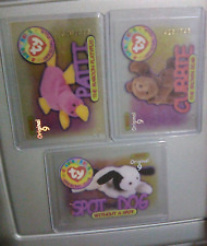 TY Beanie Baby CARD 2 5 8 Original 9 SILVER Cubbie Patti Spot NUMBERED LOT Rare picture