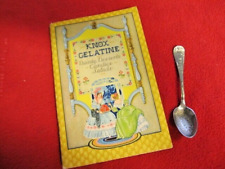 KNOX'S SPARKING GELATIN BOOKLET & STERLING PLATE 1898 SPOON picture