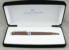 Wedgwood Brown & Chrome Jasperware Ballpoint Pen - New In Box - 75% OFF DEAL  picture