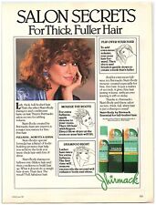 1987 Jhirmack Nutri-Body Print Ad, Victoria Principal Salon Secrets Fuller Hair picture