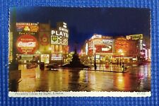 Vintage Piccadilly Circus by Night London England Valentine Publishers Postcard picture
