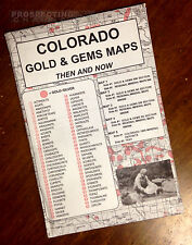 COLORADO Gold & Gems Maps Then and Now LOCATE Minerals Fossils picture
