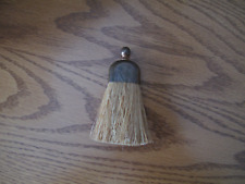 Vintage Small Hand Whisk Broom Metal Copper Handle Table Crumb Brush Antique picture