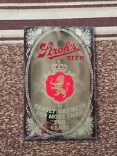 Vintage STROH'S BEER Reverse Painted Mirror - Beeco Manufacturing  picture