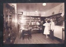 REAL PHOTO LOVELAND OHIO SPEARS PHARMACY DRUG STORE INTERIOR POSTCARD COPY picture
