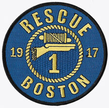 Boston Rescue 1 Est 1917 Circular  Uniform NEW Fire Patch . picture