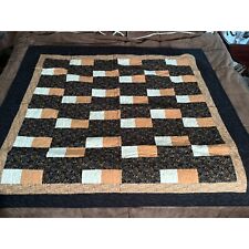 Black and Tan Quilt Made w/ Love and Prayers Fran's Quilters Virginia Wingard UM picture