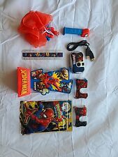 Lot Of Assorted Spider Man: Shampoo Lufua Ruler Pez Cam And Play Pack picture