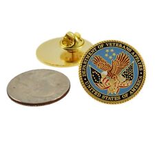 VA Department of Veterans Affairs Logo Lapel Pin Military Veteran Federal Agency picture