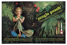 1963 REVLON Jungle Peach Print Ad 