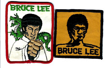 BRUCE LEE 1973 2 EMBROIDERED PATCHES  WORLD PRODUCTS NEW YORK -3