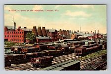 Trenton NJ-New Jersey, Scenic View Of Some Of The Potteries, Vintage Postcard picture