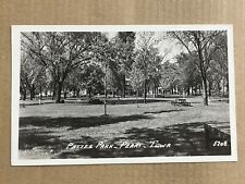 Postcard RPPC Perry IA Iowa Pattee Park Picnic Tables Vintage Real Photo picture