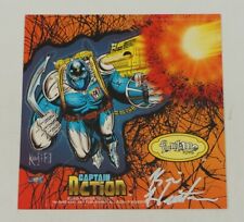Captain Action Funtime Toys Promotional Card SIGNED 1993 Karl Art Barry Kraus picture
