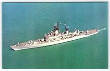 USS REEVES DLG-24 GUIDED MISSILE FRIGATE NAVAL SHIP POSTCARD picture