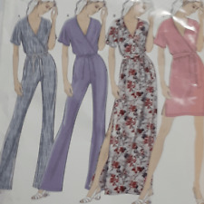 Vintage Simplicity sewing pattern New Look 6554 for knits jumpsuit dress sz 6-18 picture