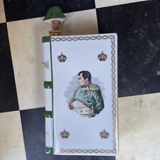 Napoleon Limoges Porcelain RARE Camus Cognac #'d Edition Empty Book Decanter  picture