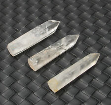 3pcs Natural clear quartz Tower Reiki point Crystal Quartz Healing Decorate picture