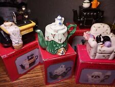 Miniature Teapots Set Of 4 Ceramic  picture