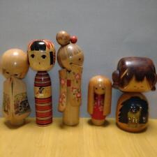 Vintage Showa Retro Kokeshi 5 Pieces Crafts Bulk Sale picture