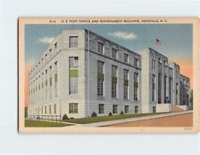 Postcard U.S. Post Office And Government Building, Asheville, North Carolina picture