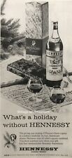 1960 Hennessy Cognac PRINT AD What’s A Holiday Without It? VINTAGE Christmas Art picture