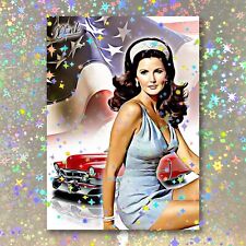 Lynda Carter Holographic Pin-Up Patriot Sketch Card Limited 1/5 Dr. Dunk Signed picture